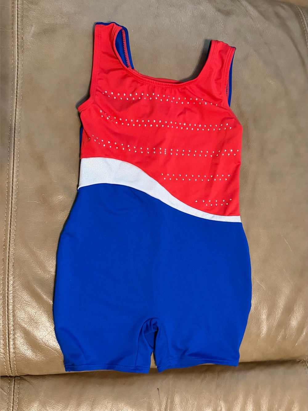 Cat & Jack Red, Blue & White Athletic Romper